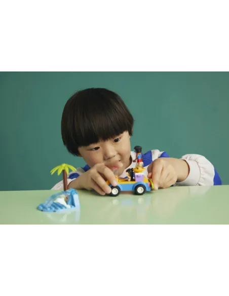 LEGO Friends 41725 Divertimento sul Beach Buggy con Macchina Giocattolo, Surf, Mini Bamboline, Delfino e Cane, Giochi Estivi