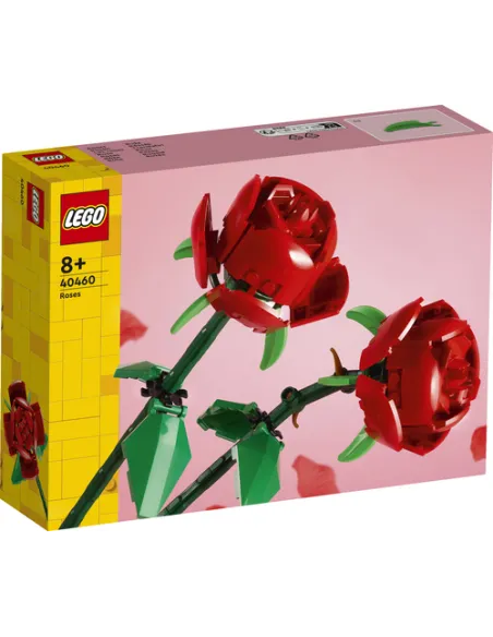 LEGO Botanicals 40460 Rose, Fiori Finti Compatibile con Bouquet di Fiori Artificiali, Regalo Donna, Uomo, Bambine e Bambini 8+