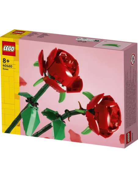 LEGO Botanicals 40460 Rose, Fiori Finti Compatibile con Bouquet di Fiori Artificiali, Regalo Donna, Uomo, Bambine e Bambini 8+