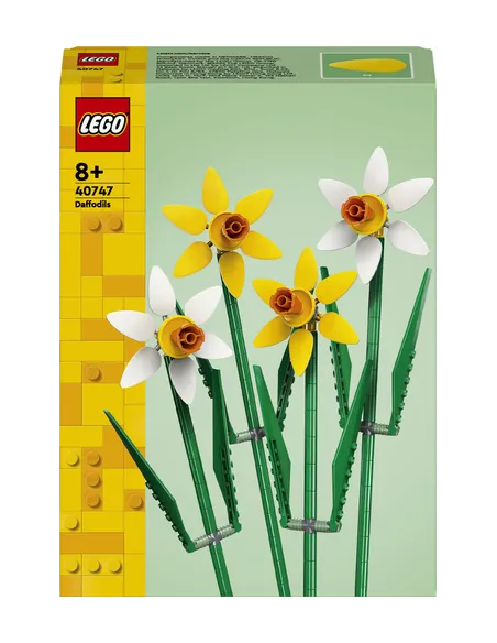 LEGO Botanicals 40747 Narcisi, Fiori Finti per Bambine e Bambini 8+ Anni, Bouquet Regalo per Donna, Uomo, Ragazza o Ragazzo