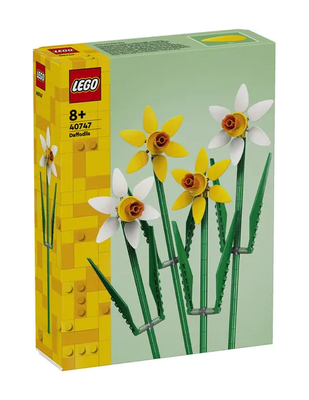 LEGO Botanicals 40747 Narcisi, Fiori Finti per Bambine e Bambini 8+ Anni, Bouquet Regalo per Donna, Uomo, Ragazza o Ragazzo