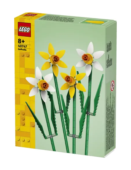 LEGO Botanicals 40747 Narcisi, Fiori Finti per Bambine e Bambini 8+ Anni, Bouquet Regalo per Donna, Uomo, Ragazza o Ragazzo