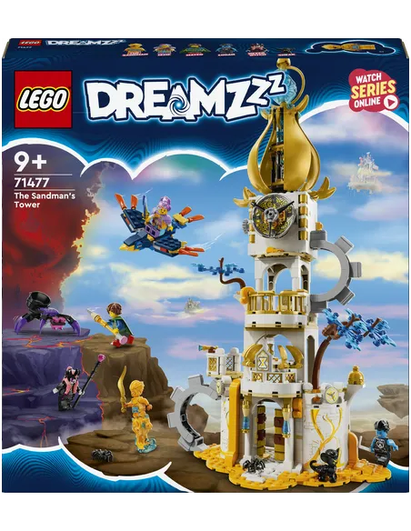 LEGO DREAMZzz 71477 La Torre di Sandman, Castello Giocattolo Trasformabile con Personaggi, Regalo per Bambini di 9+ Anni