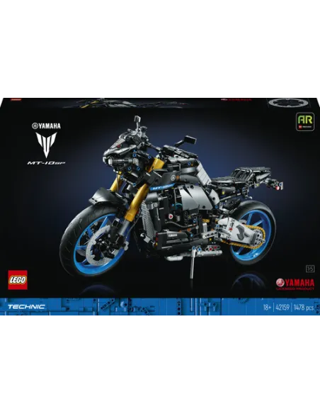 LEGO Technic 42159 Yamaha MT-10 SP, Modellino Moto per Adulti, Replica Motocicletta con App AR, Regalo per Uomo e Donna