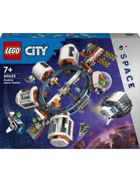 LEGO City 60433 Stazione Spaziale Modulare, Modellino da Costruire per Collegare Astronavi e Moduli, Gioco per Bambini da 7+