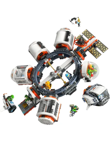 LEGO City 60433 Stazione Spaziale Modulare, Modellino da Costruire per Collegare Astronavi e Moduli, Gioco per Bambini da 7+