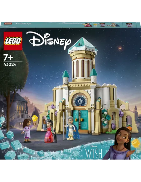LEGO Disney Princess Disney Wish 43224 Il Castello di Re Magnifico, Gioco da Costruire dal Film Wish con Mini Bamboline, Regalo 