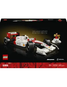 LEGO ICONS 10330 McLaren MP4/4 e Ayrton Senna, Modellino...