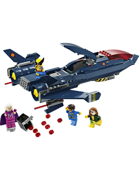 LEGO | Marvel 76281 X-Jet di X-Men, Aereo Giocattolo per Bambini di 8+ Anni, Modellino da Costruire con Minifigure di Supereroi