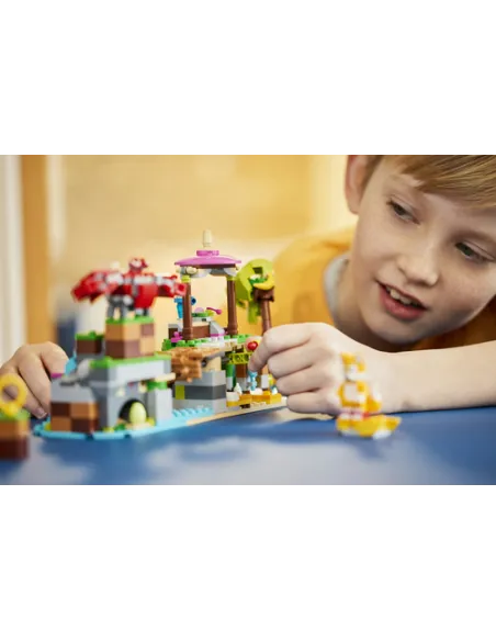 LEGO Sonic the Hedgehog 76992 L’Isola del Soccorso Animale di Amy, Giocattolo con 6 Personaggi, Regalo per Bambini dai 7 Anni