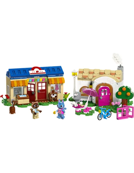 LEGO Animal Crossing 77050 Bottega di Nook e casa di Grinfia, Giochi Creativi per Bambini 7+ con Negozio e Casa Giocattolo