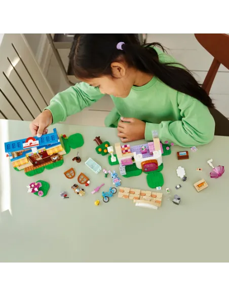 LEGO Animal Crossing 77050 Bottega di Nook e casa di Grinfia, Giochi Creativi per Bambini 7+ con Negozio e Casa Giocattolo