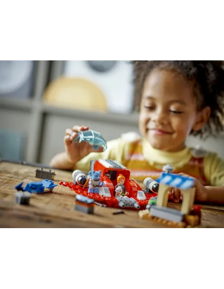 LEGO Star Wars 75384 The Crimson Firehawk, Starter Set con Astronave Giocattolo, Speeder Bike e 3 Personaggi, Regalo Bambini 4+