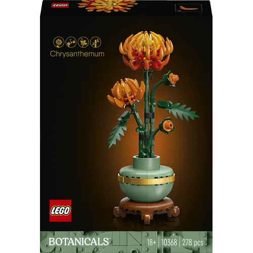 LEGO Botanicals 10368 Crisantemo, Fiore Finto...