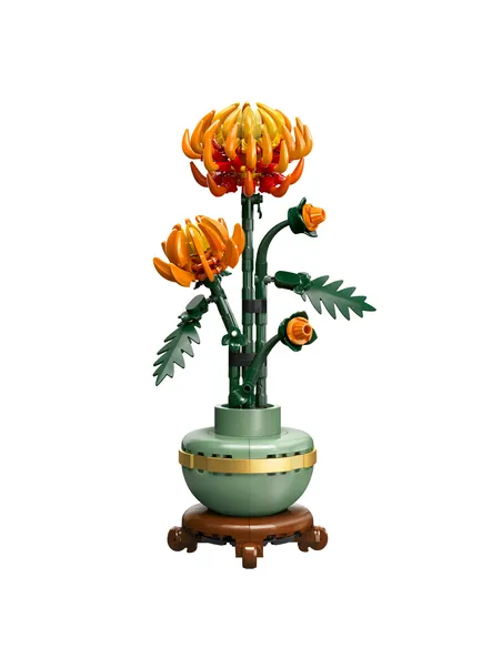 LEGO Botanicals 10368 Crisantemo, Fiore Finto da Costruire per Adulti, Idea Regalo Creativa di Compleanno per Donna e Uomo