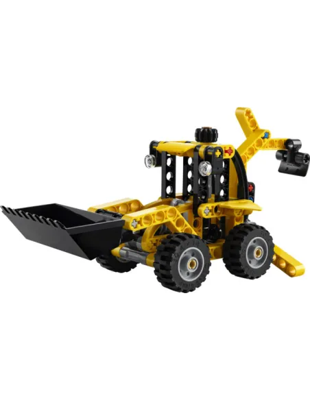 LEGO Technic Scavatrice a Cucchiaia Rovescia, Giochi per Bambini 7+, Veicolo con Escavatore Posteriore, Pala e Stabilizzatori