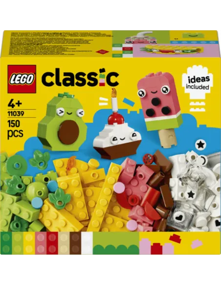 LEGO Classic 11039 Alimenti Creativi, Set di Giochi di Fantasia per Bambini 4+ con Cibo Giocattolo da Costruire, Idea Regalo