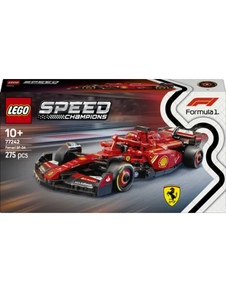 LEGO Speed Champions 77242 Auto da Corsa Ferrari F1 SF-24 Giocattolo da Collezione con Minifigure Formula 1 per Bambini 10+