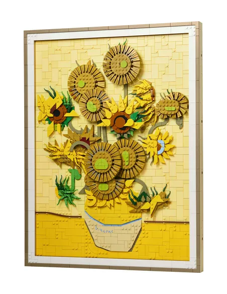 LEGO ART 31215 Vincent Van Gogh – Girasoli, Quadro 3D Costruibile Fai da Te per Adulti, Decorazione Casa, Regalo Donna o Uomo