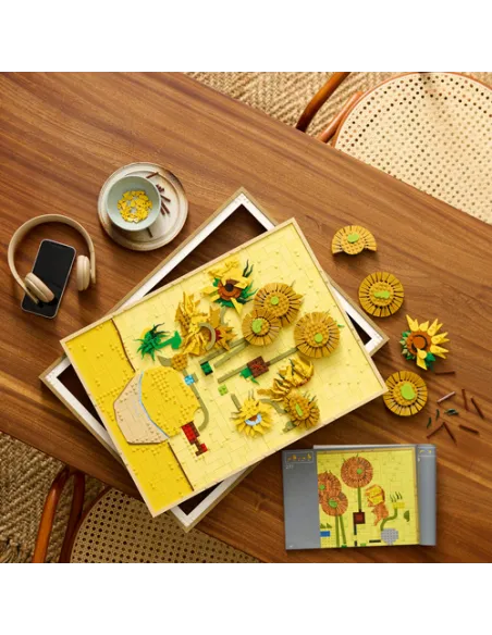LEGO ART 31215 Vincent Van Gogh – Girasoli, Quadro 3D Costruibile Fai da Te per Adulti, Decorazione Casa, Regalo Donna o Uomo