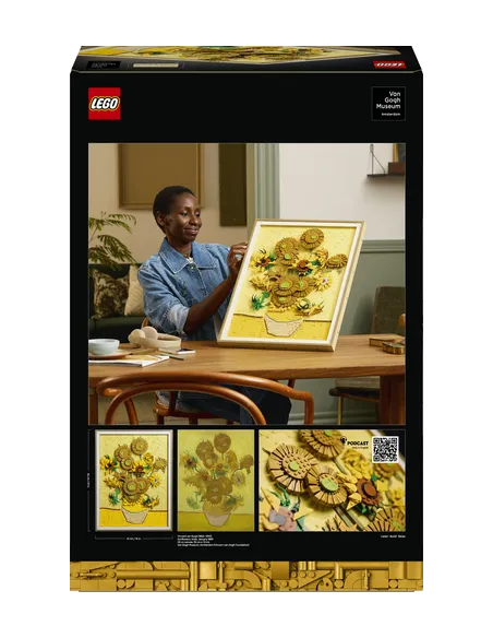 LEGO ART 31215 Vincent Van Gogh – Girasoli, Quadro 3D Costruibile Fai da Te per Adulti, Decorazione Casa, Regalo Donna o Uomo