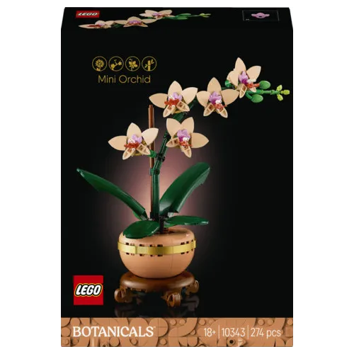 LEGO Botanicals 10343 Mini-Orchidea, Fiori...