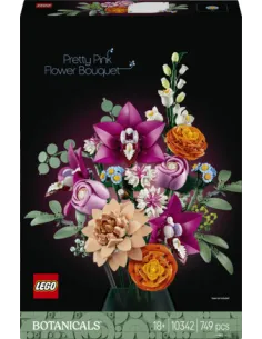 LEGO Botanicals 10342 Bouquet di Fiori Rosa, Kit...