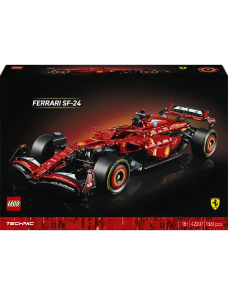 LEGO Technic 42207 Monoposto F1 Ferrari SF-24 - Modello di Auto Formula 1 da Collezione, Idea Regalo per Adulti, Uomo e Donna