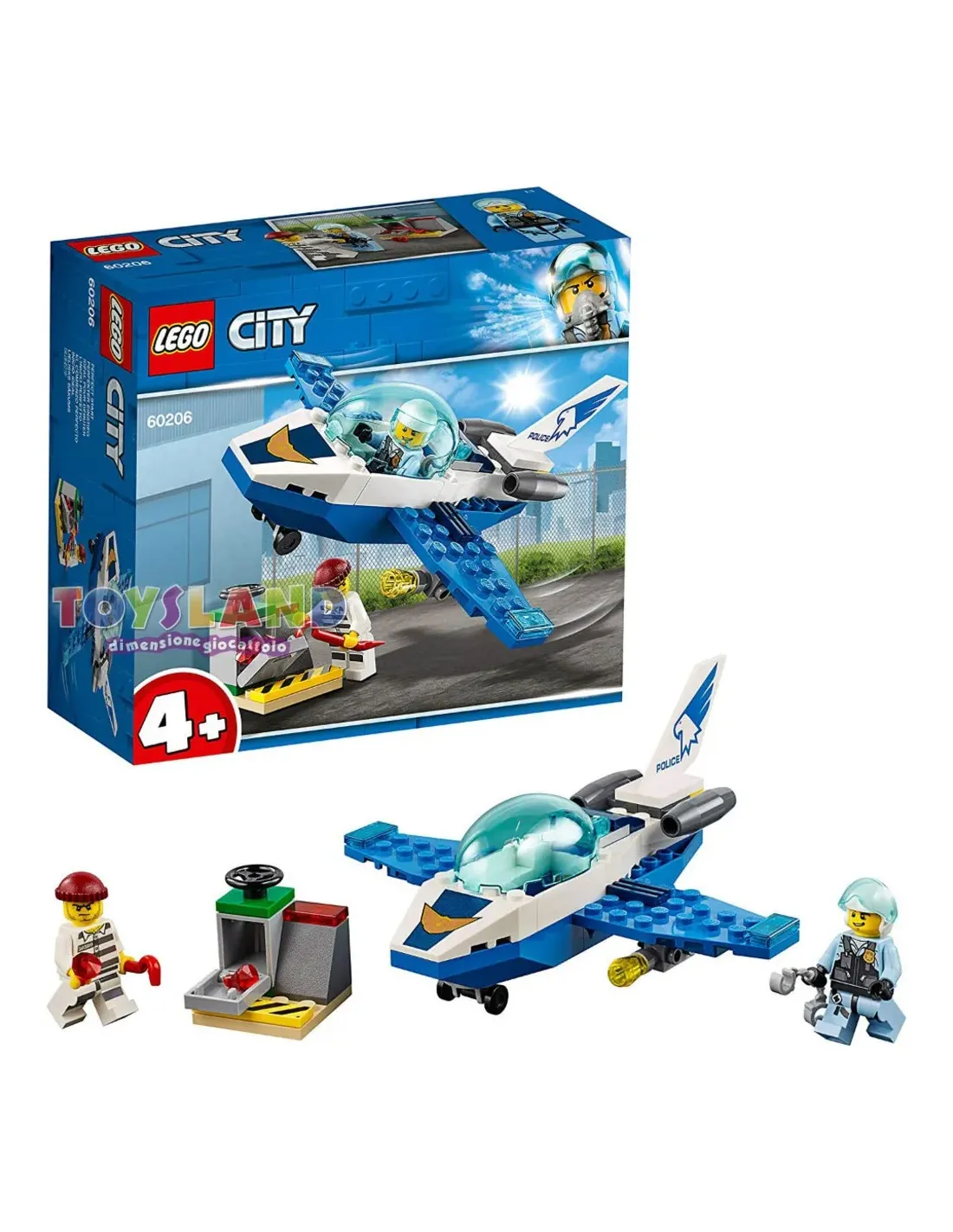LEGO City Pattugliamento Polizia Aerea 60206, un set 4+ perfetto per  iniziare a costruire con i set LEGO City
