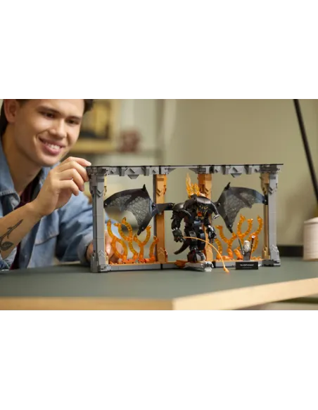 LEGO ICONS 10367 Il Signore degli Anelli: Book Nook del Balrog, Costruzione per Adulti da Esposizione, Regalo da Collezione