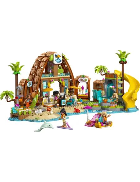 LEGO Friends 42673 Vacanza al Beach Resort, Gioco con 6 Mini Bamboline, Animali Giocattolo e Accessori, Idea Regalo 8+ Anni