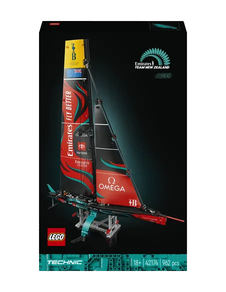 LEGO Technic 42174 Emirates Team New Zealand AC75, Modellino di Barca a Vela da Costruire per Adulti, Regalo per Uomo o Donna