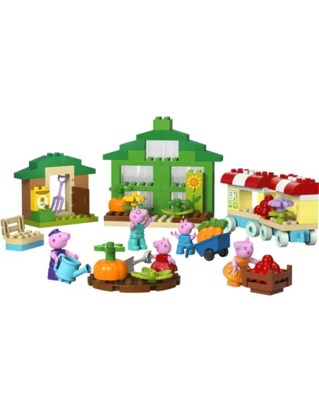 LEGO DUPLO 10461 Il Giardino e la Serra di Nonno Pig, Giochi Educativi con 5 Personaggi, Piante e Attrezzi per Bambini da 2+