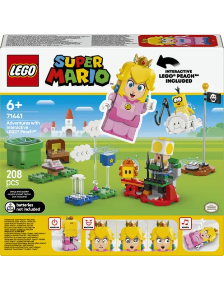 LEGO Super Mario 71441 Avventure di Peach Interattiva, Giocattolo con Personaggi e Principessa Nintendo per Bambini 6+
