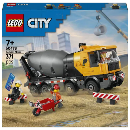 LEGO City 60478 Betoniera Giocattolo, Gioco...