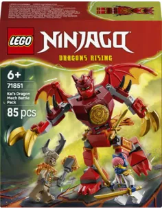 LEGO NINJAGO 71851 Battle Pack Mech Drago di Kai, Action...