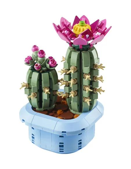 LEGO Botanicals 11509 Cactus in Fiore, Pianta Artificiale in Vaso con 2 Cactus e Fiori Finti, Idea Regalo per Bambine da 9+