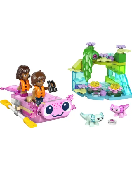 LEGO Friends 42681 Barca d’Avventura Axolotl Giocattolo con 2 Mini Bamboline, 2 Animali e Accessori, Regalo per Bambine 5+