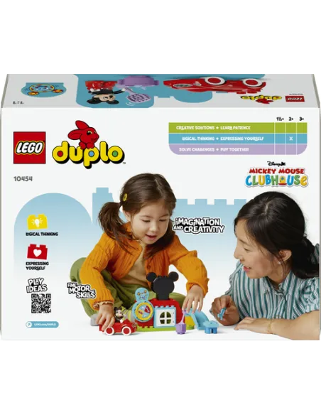 LEGO DUPLO | Disney 10454 La Casa e l’Auto di Topolino Giocattolo con Personaggi, Macchina e Accessori, Giochi Didattico 2+