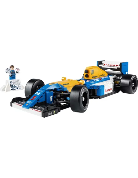 LEGO ICONS 10353 Williams Racing FW14B e Nigel Mansell, Modello di Auto F1 con Minifigure, Regalo per Adulti, Uomo o Donna