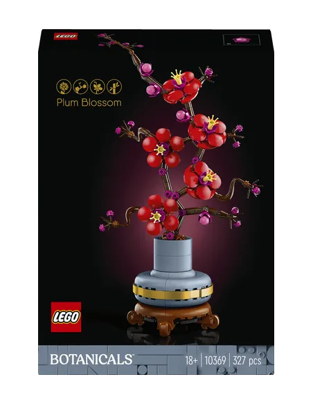 LEGO Botanicals 10369 Albicocco Giapponese, Fiore Finto Artificiale da Costruire per Adulti, Idea Regalo per Donna o Uomo