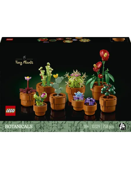 LEGO Botanicals 10329 Piantine, Collezione Botanica con Fiori Artificiali, Idea Regalo di Compleanno per Adulti, Donna o Uomo