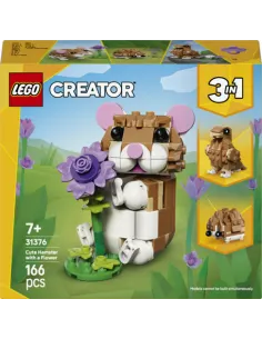 LEGO Creator 31376 3in1 Simpatico Criceto con Fiore...