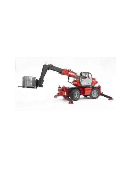 BRUDER SOLLEVATORE TELESCOPICO ROTANTE MANITOU MRT 2150 CON ACCESSORI (02129)