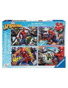 4X100 Puzzle SPIDERMAN BUMPER PACK (06914)