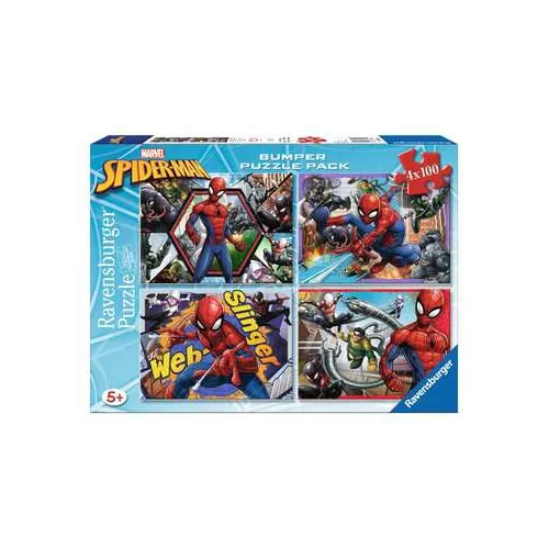 4X100 Puzzle SPIDERMAN BUMPER PACK (06914)