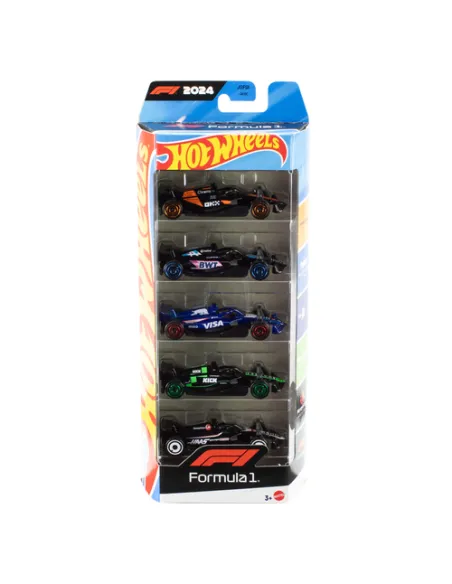MATTEL Hot Wheels Confezione 5 Veicoli F1 - JGF58