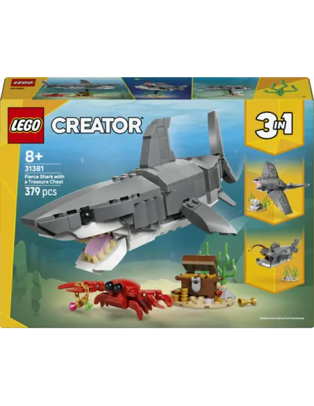 LEGO CREATOR SQUALO CON SCRIGNO DEL TESORO (31381)