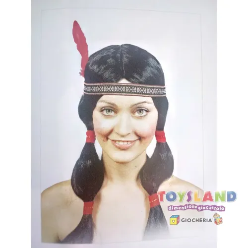 PARRUCCA INDIANA CON TRECCE (72015)