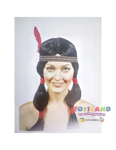 PARRUCCA INDIANA CON TRECCE (72015)